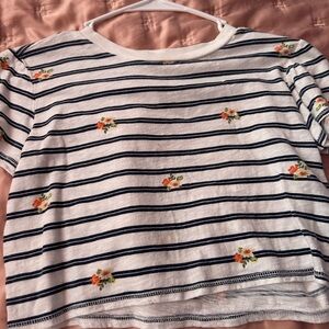 Striped Floral T-Shirt